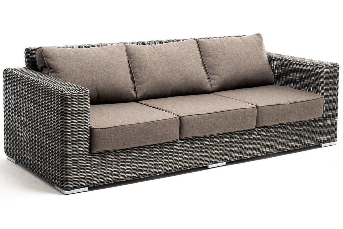 4SIS диван Боно трехместный - графит - фотография № 1