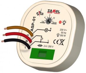 Zamel Таймер лестничный 10с-16мин 300Вт IP40 в монтаж. кор.д60 ASP-01