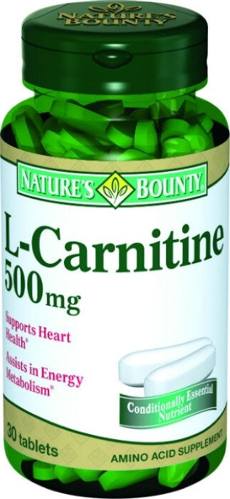 Nature's Bounty (Нэйчес баунти) L-карнитин таблетки 500 мг 30 шт. Nature's Bounty US - фото №1