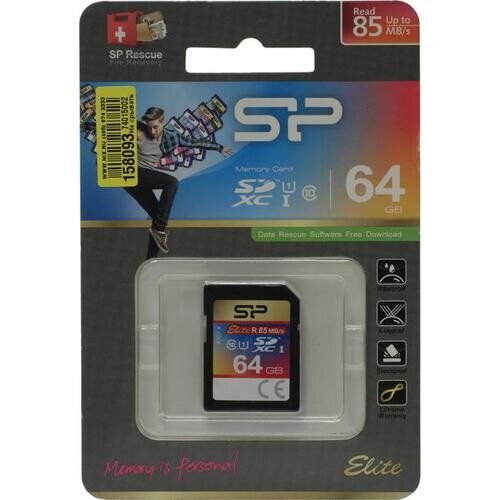 SD карта Silicon power Elite UHS-1 SP064GBSDXAU1V10