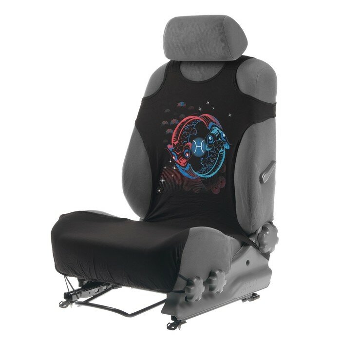 фото Чехол-майка "Рыбы", на переднее сиденье, хлопок