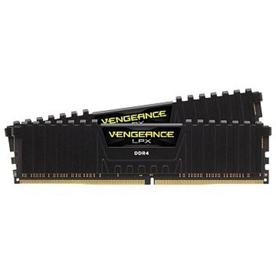 Оперативная память CORSAIR DDR4 16Gb (2x8Gb) 2666MHz pc-21300 Vengeance (CMK16GX4M2A2666C16)