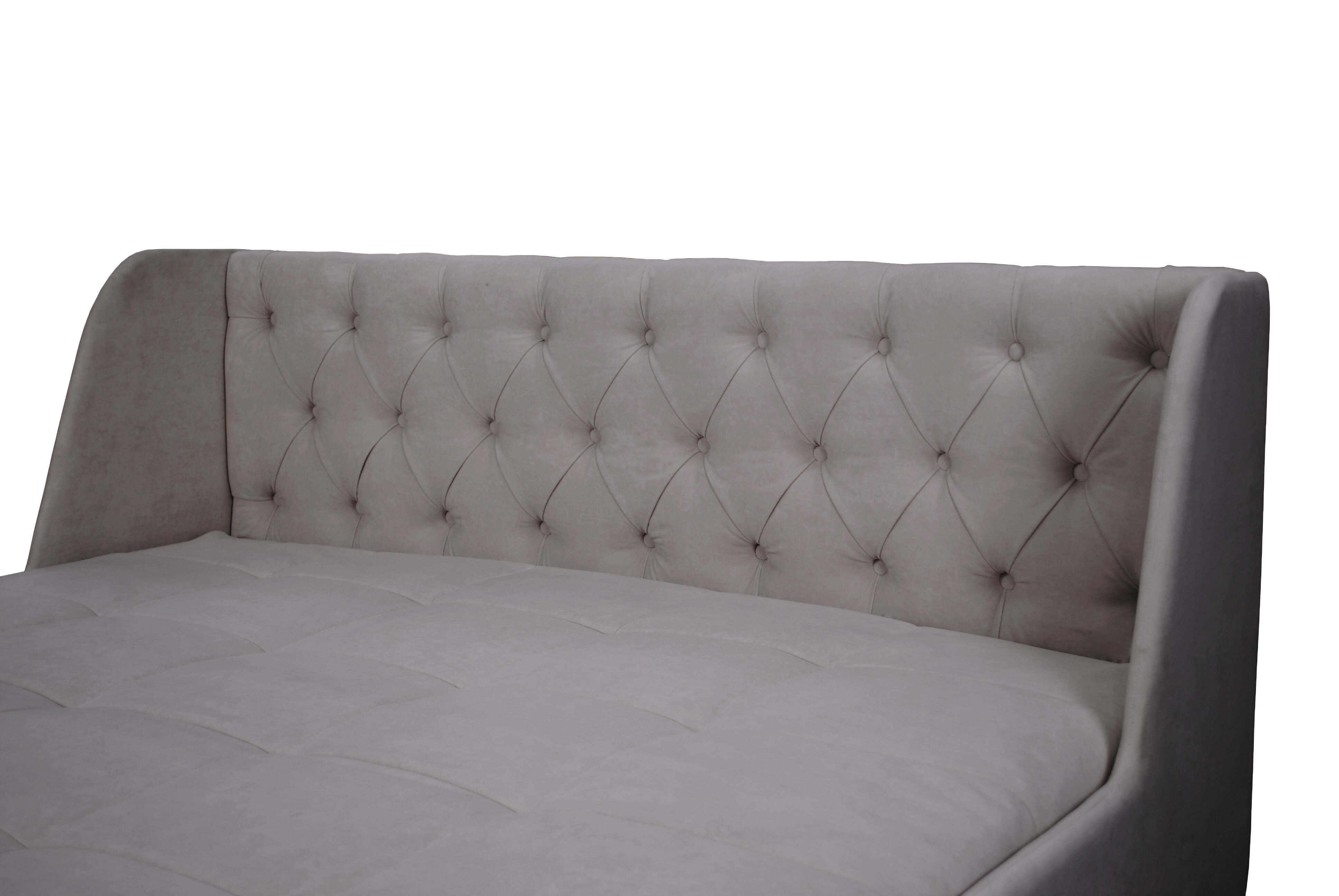 Диван-кровать Майами-1 (180) механизм аккордеон велюр серый Grand Family - фотография № 7
