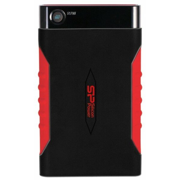 Внешний жесткий диск Silicon Power USB 3.0 2Tb SP020TBPHDA15S3L A15 Armor 2.5 черный/красный