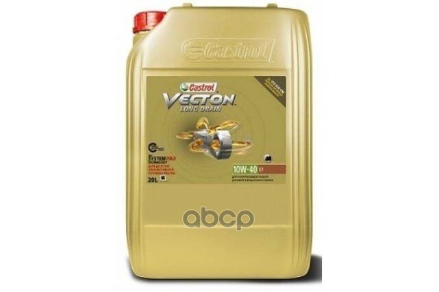 Castrol Масло Vecton Long Drain 10w-40 E7 20л Cf E4/E7 Deutz Dqc Iii-10 Mack Eo-N Man M 3277 Mb-Freigabe 228