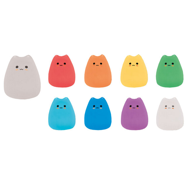 фото светильник ночник ARTSTYLE Кот LED 50Лм RGB белый