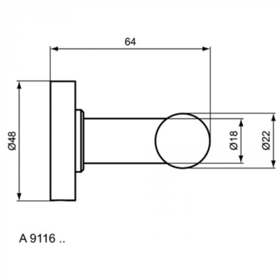 Крючок Ideal Standard Iom A9116aa .