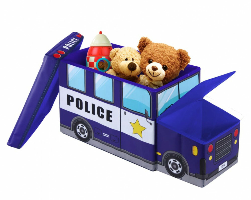 Складной детский пуф Полицейская Машинка, 55 x 26 x 31 см - фотография № 4