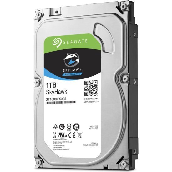 Жесткий диск SEAGATE SkyHawk 3.5" 1.0 Tb SATA III 64 Mb 5900 rpm ST1000VX005