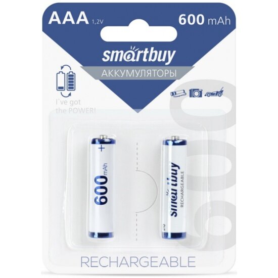 Аккумулятор Ni-Mh 600 мА·ч 1.2 В SmartBuy AAA Rechargeable 600