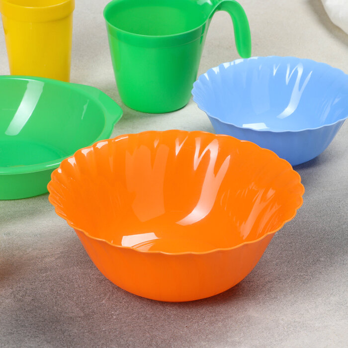 Альт-Пласт Набор посуды на 4 персоны «Весёлая компания», 36 предметов - фотография № 4