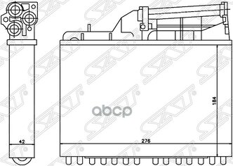 Радиатор Отопителя Салона Bmw 5 E 34 88- W/O A/C Sat арт. ST-BM52-395-A0