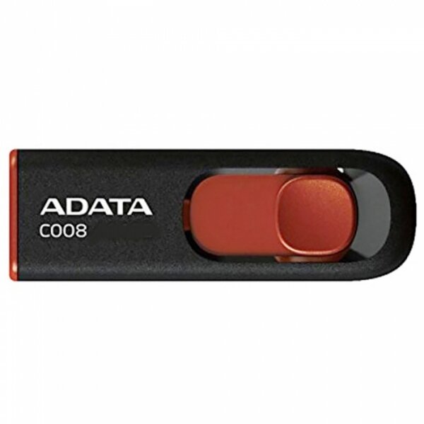 16GB ADATA C008 USB Flash [AC008-16G-RKD] USB 2.0, R30/W6, Black/Red, Retail (609604)