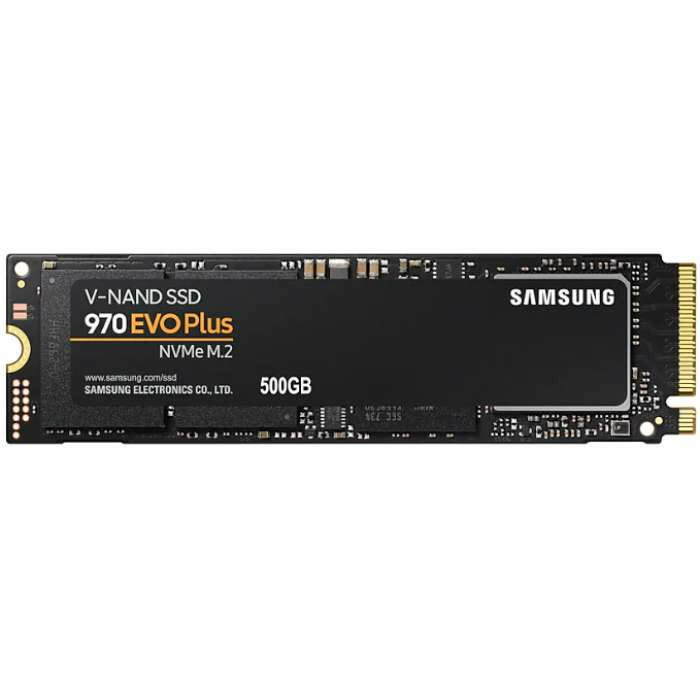 Твердотельный накопитель SSD M.2 (PCI-E NVMe) 500 Gb Samsung 970 EVO plus (R3500/W3200MB/s) (MZ-V7S500BW)