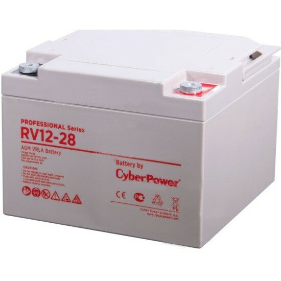 CyberPower батареи комплектующие к ИБП Аккумуляторная батарея RV 12-28 12V 28Ah