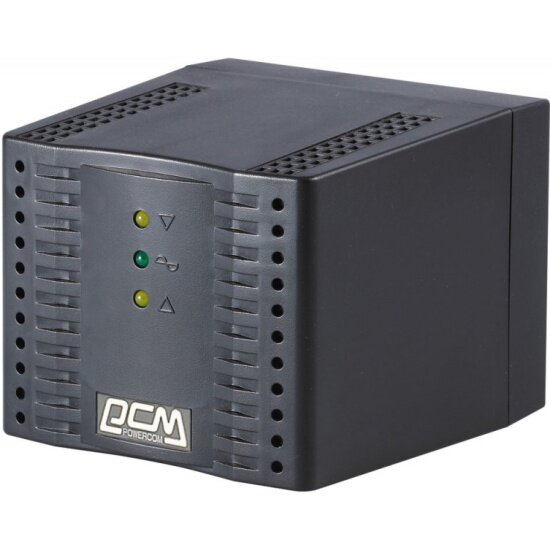 Стабилизатор напряжения POWERCOM Tap-Change TCA-1200 Black