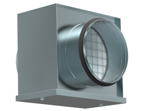 Shuft FBCr 100 Воздушный фильтр-бокс с фильтром для круглых воздуховодов