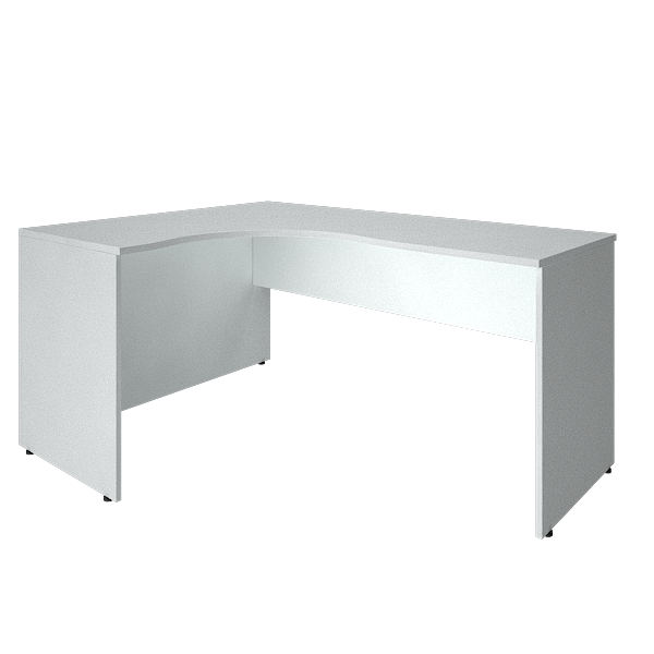 Угловой компьютерный стол левый RIVA А. СА-4Л Белый 1600х1200х750