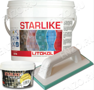 Litokol Starlike C.480 5кг эпоксидная затирка для швов Litokol Litochrom Starlike цвет Ardesia Серебристо-серый