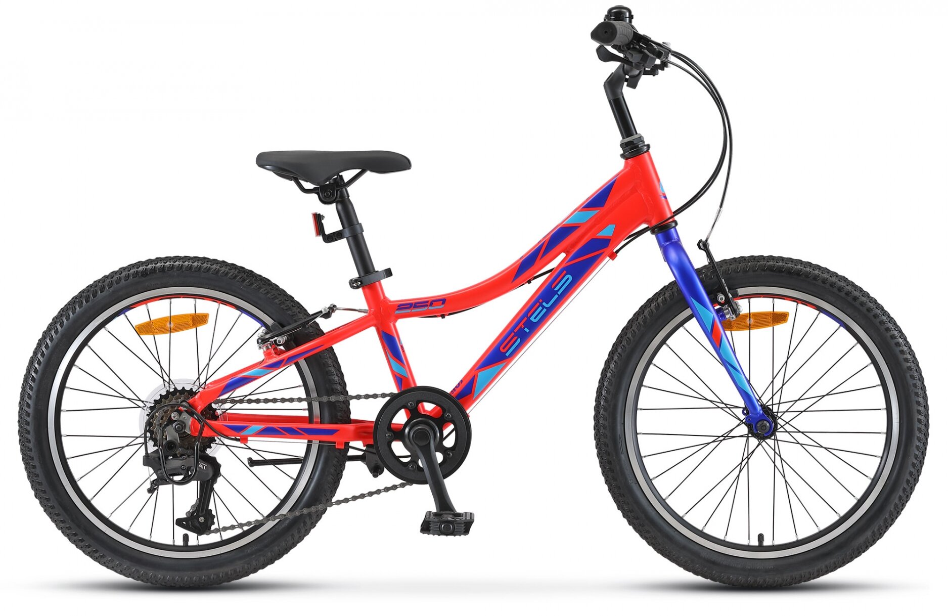 Подростковый горный (MTB) велосипед STELS Pilot 250 Gent 20 V020 (2021) рама 10" Неоновый-красный