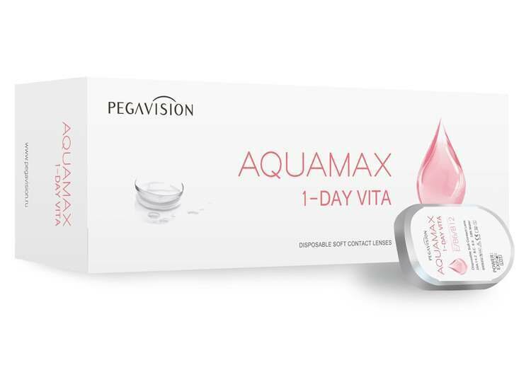 PEGAVISION Контактные линзы Aquamax 1 Day Vita 30 шт. 8.6 -450