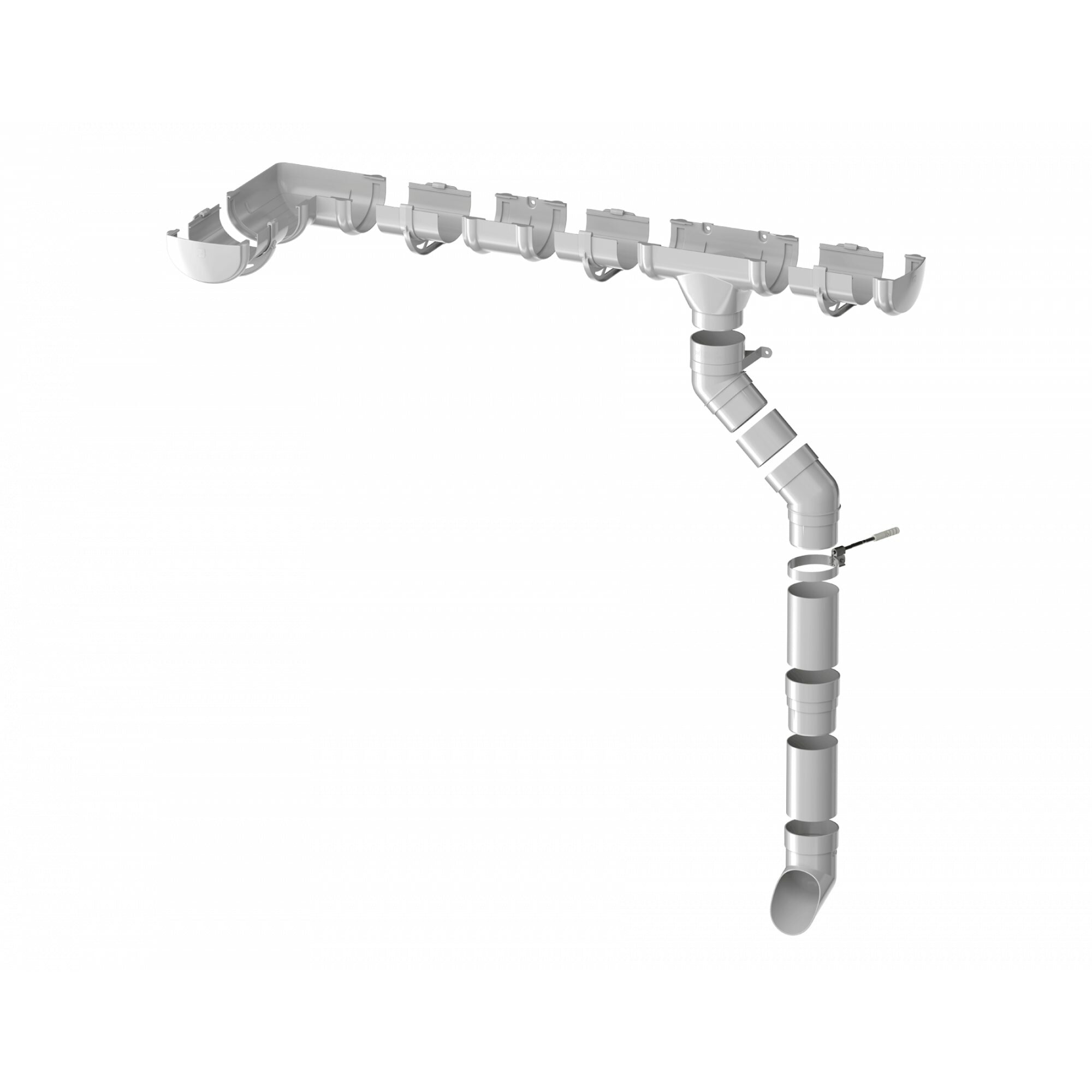 Кронштейн желоба металлический технониколь Оптима ПВХ 120/80, белый - фотография № 4