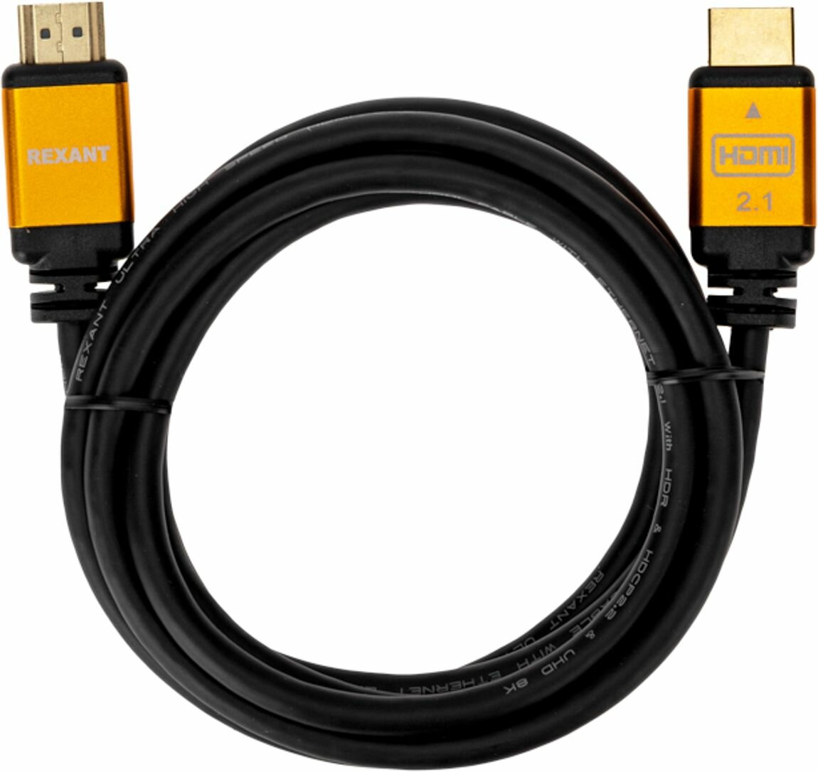 Кабель HDMI Rexant длина 2м, Gold - фото №1