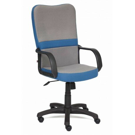Кресло офисное СН757, серый/синий