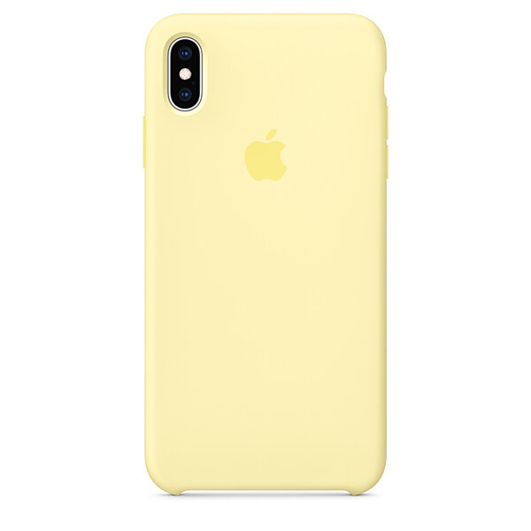 Apple Силиконовый чехол Apple Silicone Case Mellow Yellow для iPhone XS Max лимонный крем MUJR2ZM/A