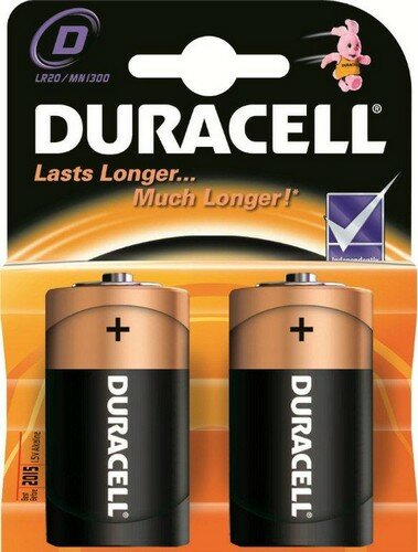 DURACELL LR20, 2 шт.