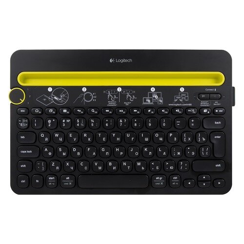 Клавиатура Logitech Multi-Device K480, универсальная, черный [920-006368]