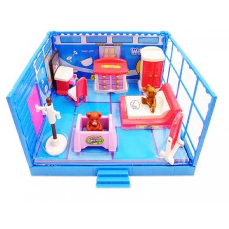 Домик Junfa toys модульная комната Спальня Счастливые друзья