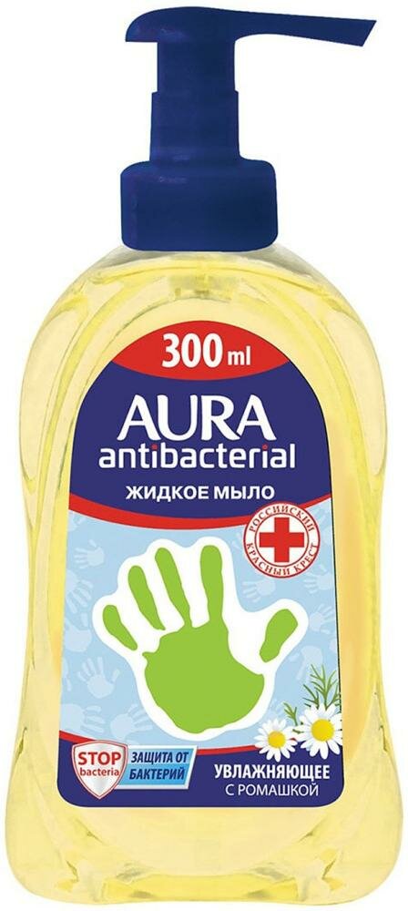 фото Aura Antibacterial Жидкое Мыло Ромашка {дозатор} 300мл