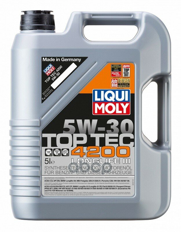 Liqui moly Масло Моторное Top Tec 4200 5w-30 5l