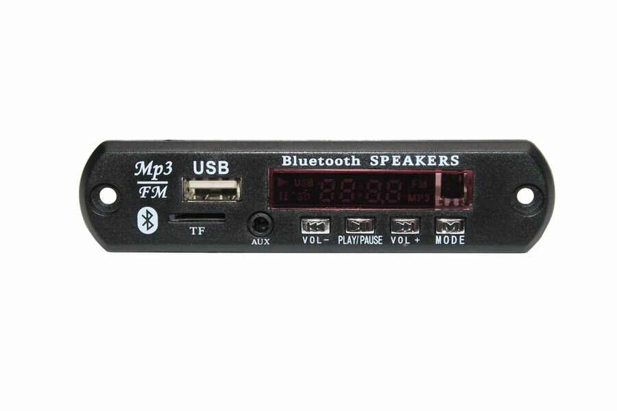 Модуль встраиваемый FM, Mp3, USB, microSD, j3.5 вход .Bluetooth