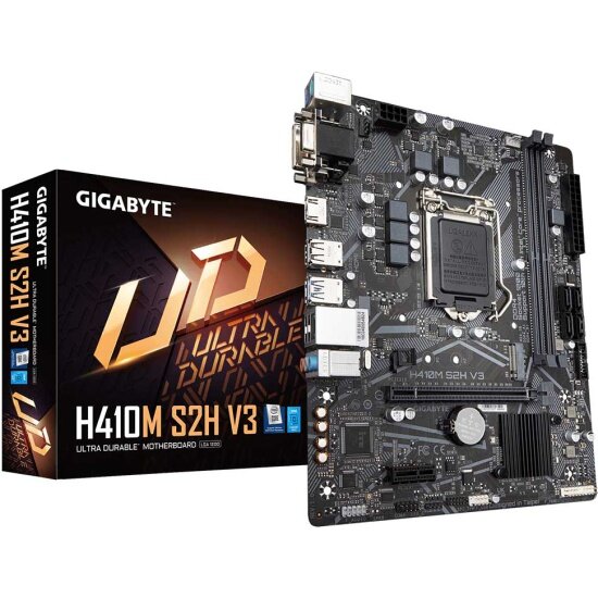 Материнская плата GIGABYTE H410M S2H V3 (LGA1200, mATX)