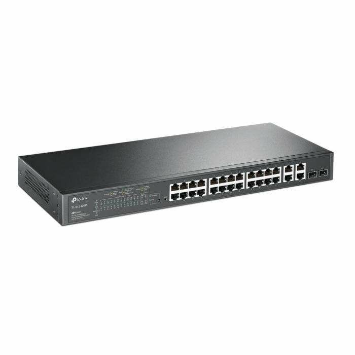 TP-Link TL-SL2428P JetStream Smart   2  24  10/100 /, 4    24  PoE+,  PoE:  250 , 19"