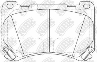 Колодки тормозные дисковые передние Hyundai Equus / Centennial 09> NIBK PN11002