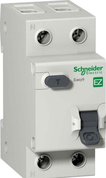 Выключатель автоматический диф. Schneider Electric EASY9 АВДТ 1П+Н 16А 30мА C AC 2DIN 2пол.