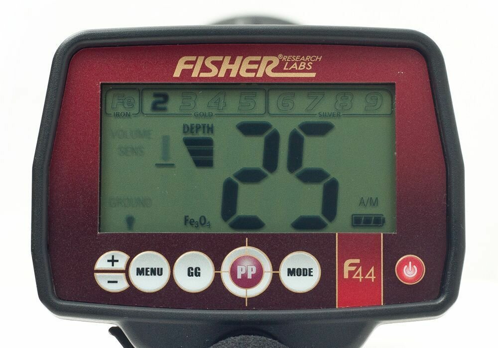 Металлоискатель Fisher F44 с катушкой 11" DD - фотография № 3