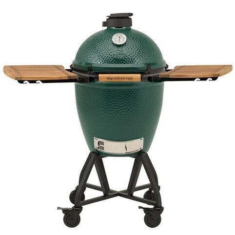 Керамический гриль Big Green Egg L с ножками и столиками Зеленый