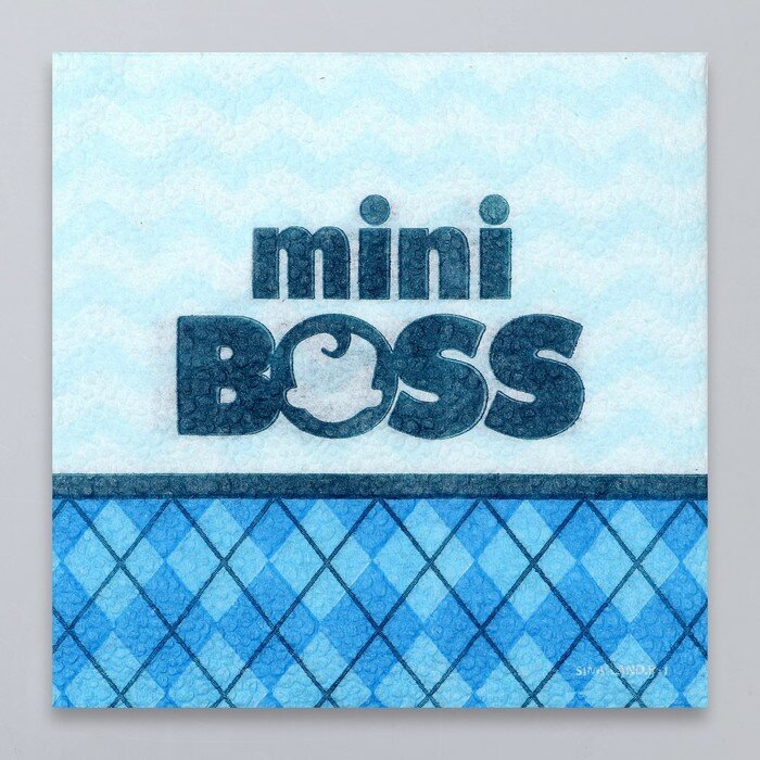 Салфетки бумажные "Mini Boss", 24х24 см, 20 шт - фотография № 1