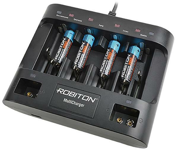 Автоматическое зарядное устройство для AA/AAA/C/D/крона - MultiCharger (ROBITON) (код заказа 14381 )