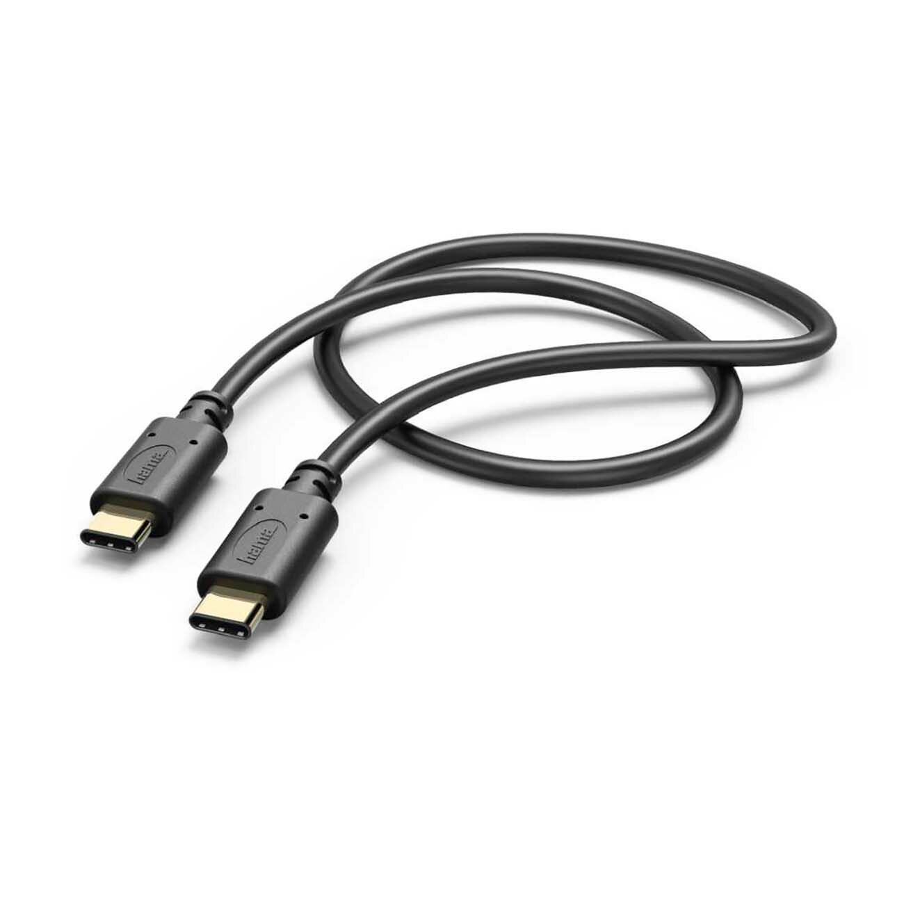 Кабель Hama 00183333 USB Type-C (m)-USB Type-C (m) 0.2 м черный