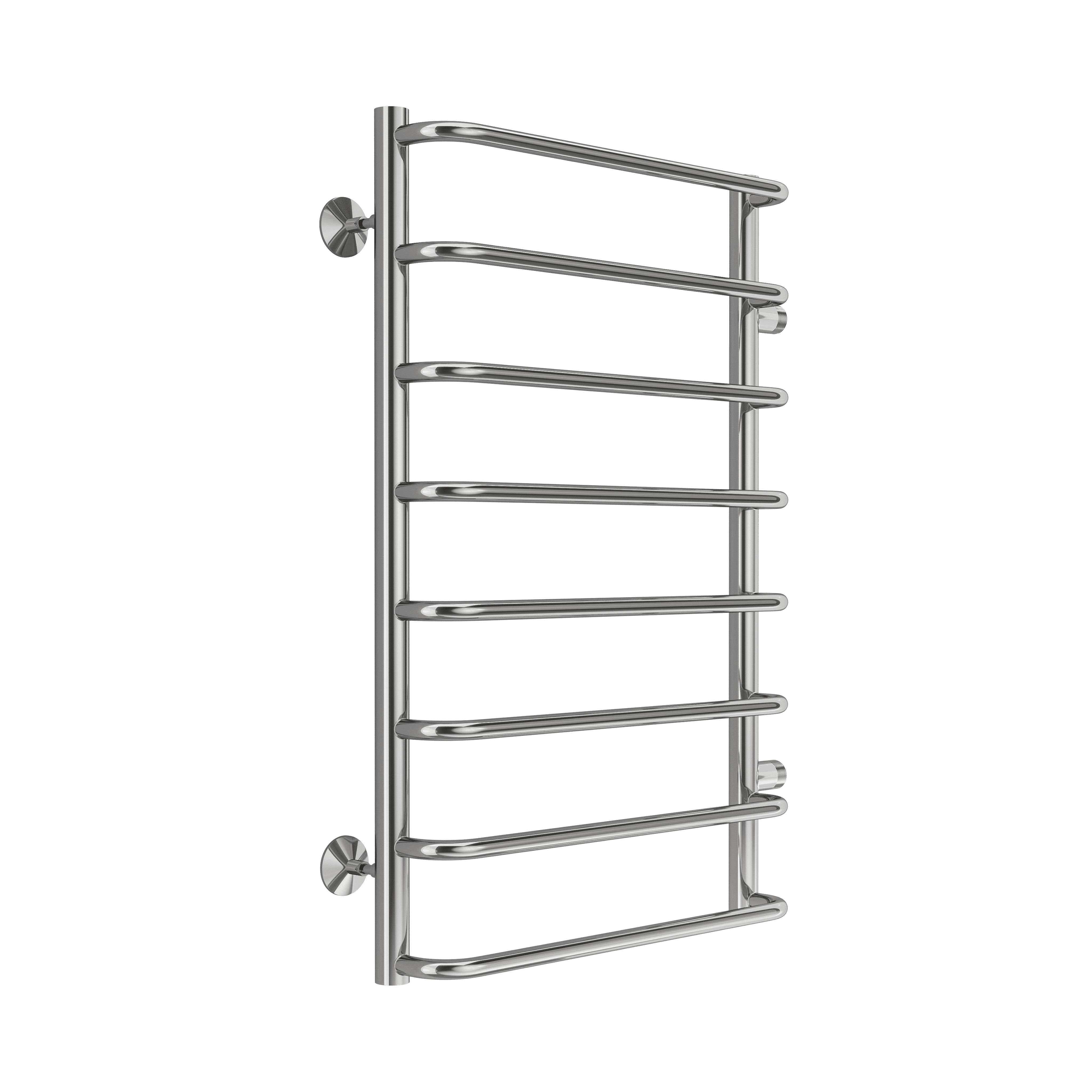 Полотенцесушитель Terminus водяной из нержавеющей стали 8 перекладин боковое подключение м/о 50 см 50 см х 80 см Стандарт Россия