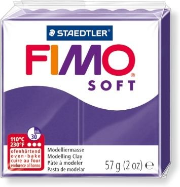 Полимерная глина FIMO Soft запекаемая сливовый (8020-63) 57 г