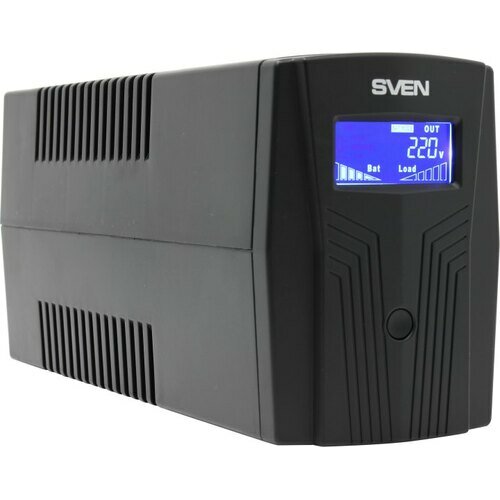Резервный ИБП SVEN Pro 650 (LCD, USB) черный 390 Вт