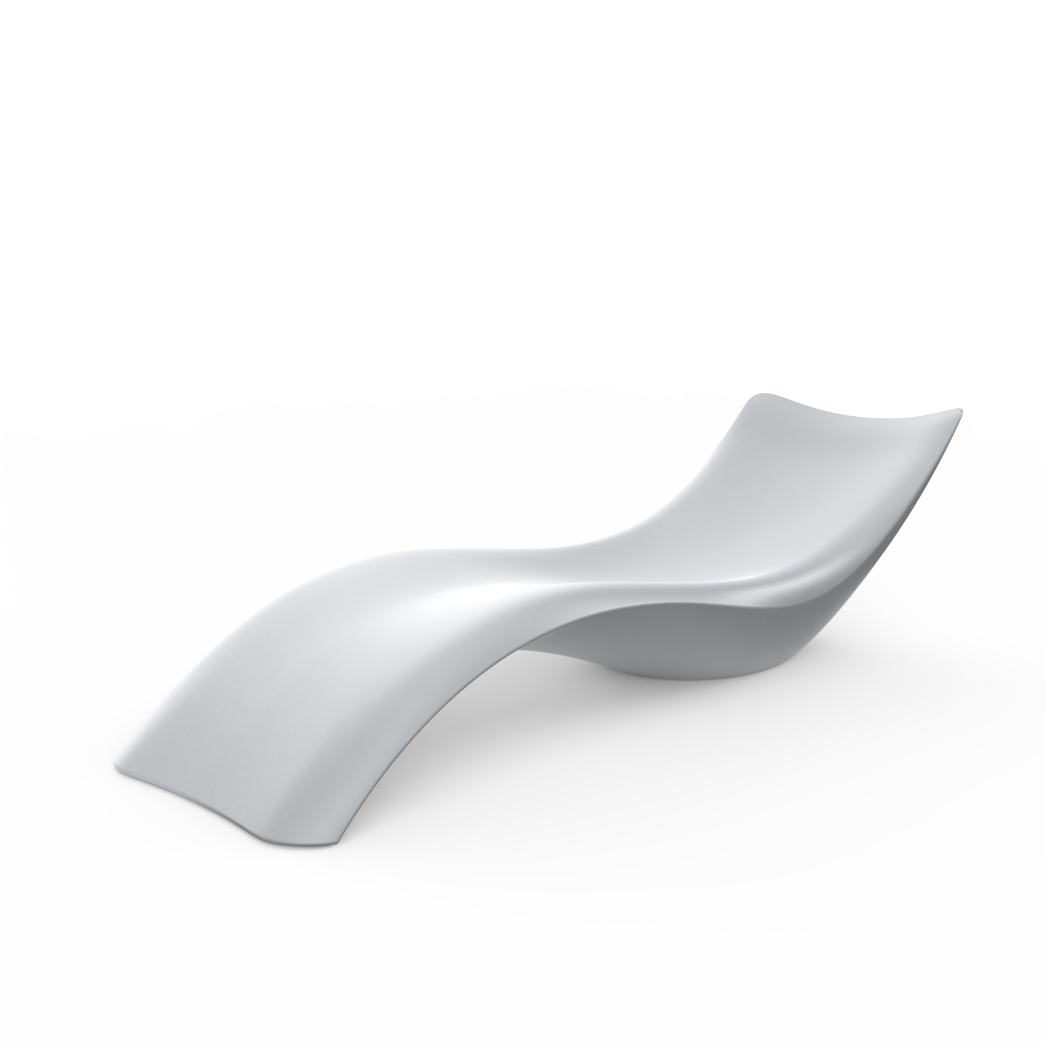 Шезлонг LIW Unpool для бассейна (лежак), 3D-пластик (полиэтилен), цветной (Concrete Gray)