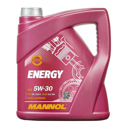 Моторное масло MANNOL ENERGY, 5W-30, 4л, синтетическое [7017]