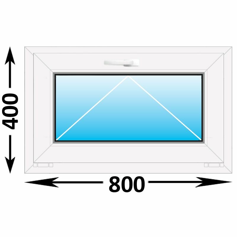 Пластиковое окно Veka WHS фрамуга 800x400 (ширина Х высота) (800Х400)